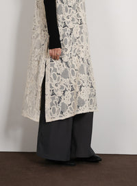 【Et】Lace Vest One-piece