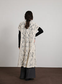 【Et】Lace Vest One-piece