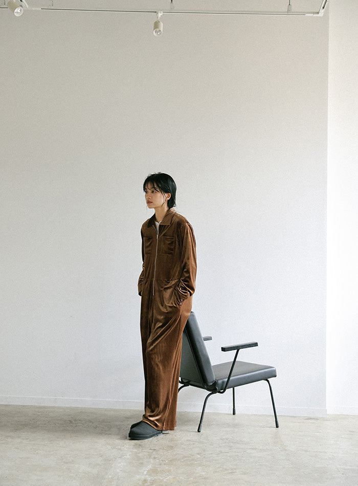 フロントジップベロアオールインワン – SELECT MOCA