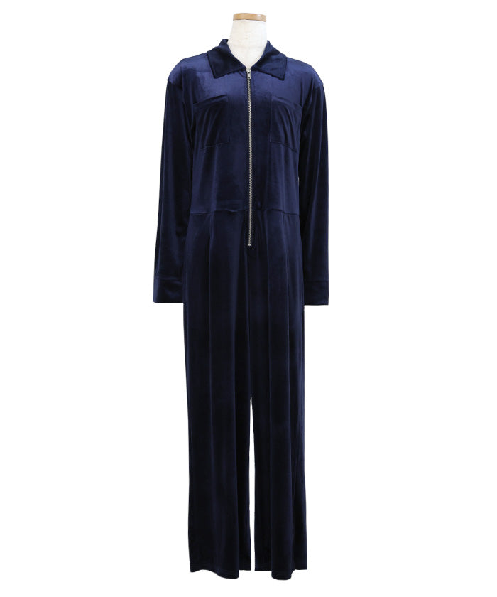 フロントジップベロアオールインワン – SELECT MOCA