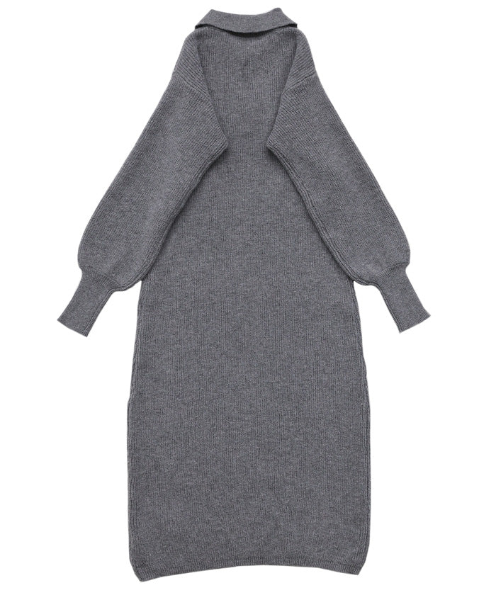 ポロカラーニットワンピース – SELECT MOCA