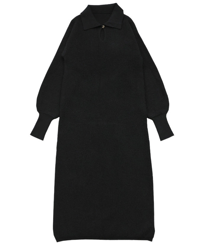 ポロカラーニットワンピース – SELECT MOCA