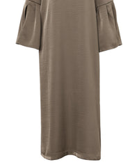 【オケージョン/結婚式】スリットスリーブVネックワンピース