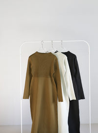 スポンディッシュバルーンニットワンピース