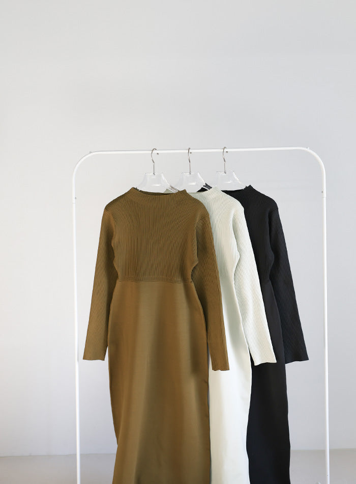 スポンディッシュバルーンニットワンピース – SELECT MOCA
