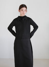 スポンディッシュバルーンニットワンピース