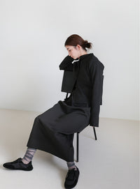 スポンディッシュバルーンニットワンピース