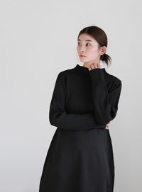 スポンディッシュバルーンニットワンピース