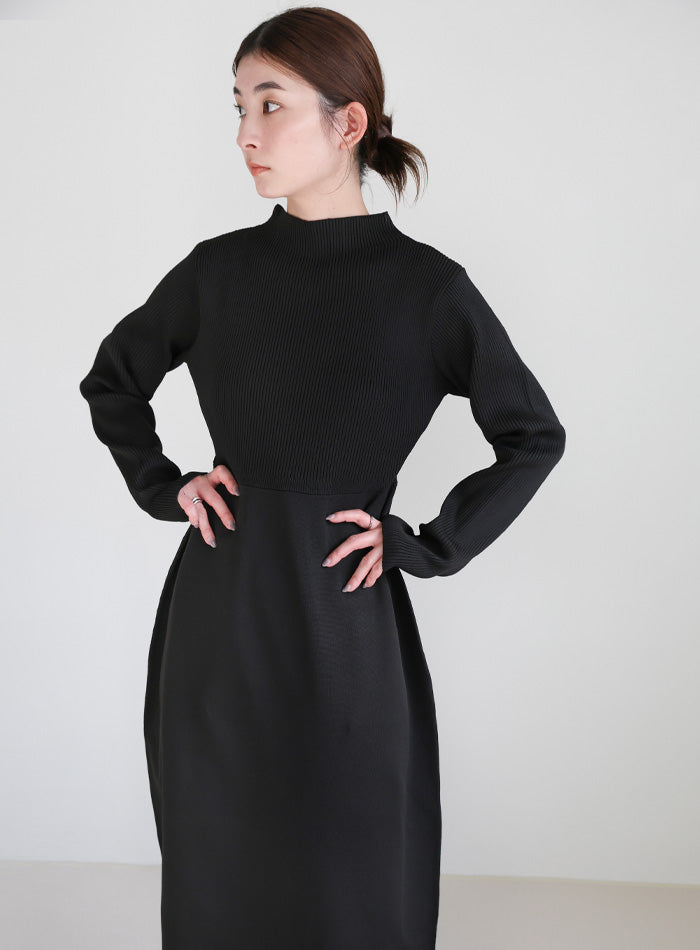 スポンディッシュバルーンニットワンピース – SELECT MOCA