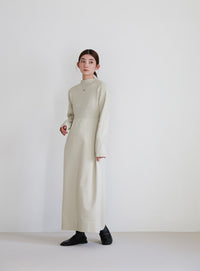 スポンディッシュバルーンニットワンピース