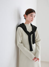 スポンディッシュバルーンニットワンピース