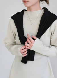 スポンディッシュバルーンニットワンピース