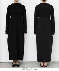 スポンディッシュバルーンニットワンピース