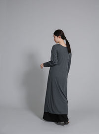 【Et】2-Way Ribbed Long Cardigan
