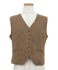 【Et】Mannish Vest and Tuck Pants Set