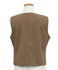 【Et】Mannish Vest and Tuck Pants Set