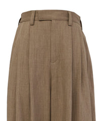 【Et】Mannish Vest and Tuck Pants Set