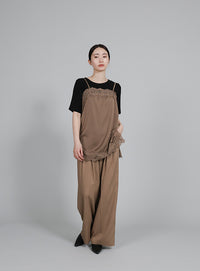 【Et】Mannish Vest and Tuck Pants Set
