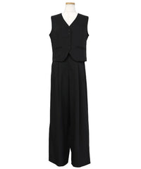 【Et】Mannish Vest and Tuck Pants Set