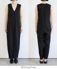 【Et】Button-Up Salopette