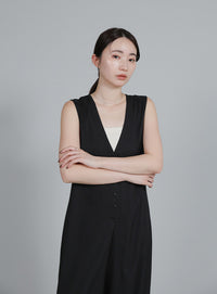 【Et】Button-Up Salopette