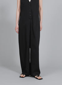 【Et】Button-Up Salopette