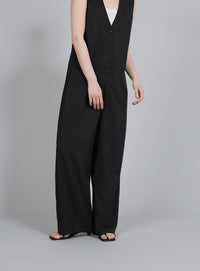 【Et】Button-Up Salopette