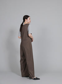 【Et】Button-Up Salopette