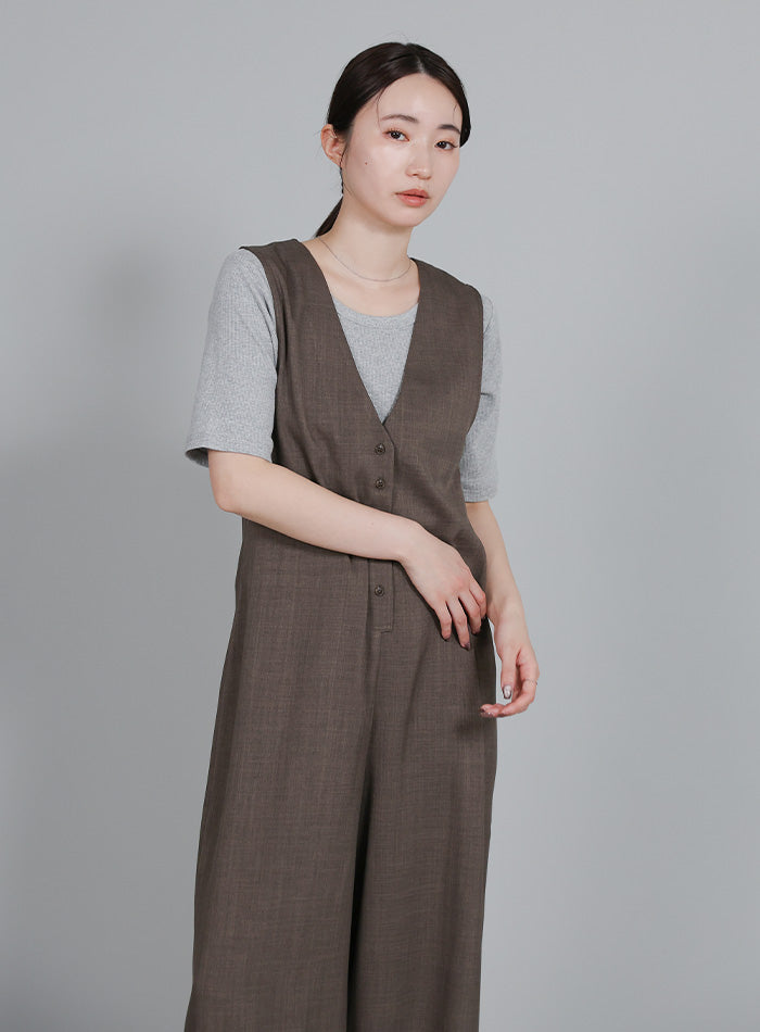 Et】Button-Up Salopette – SELECT MOCA