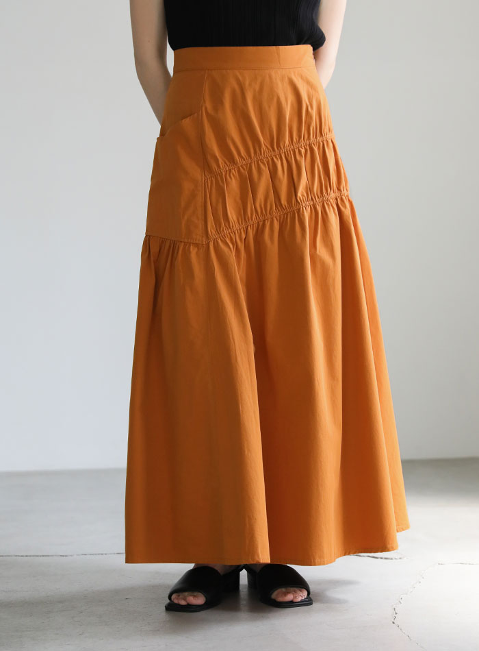 ランダムギャザーフレアスカート – SELECT MOCA