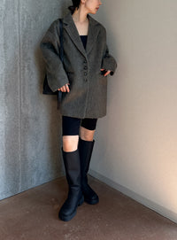 シャギールーズジャケットコート【by SON】