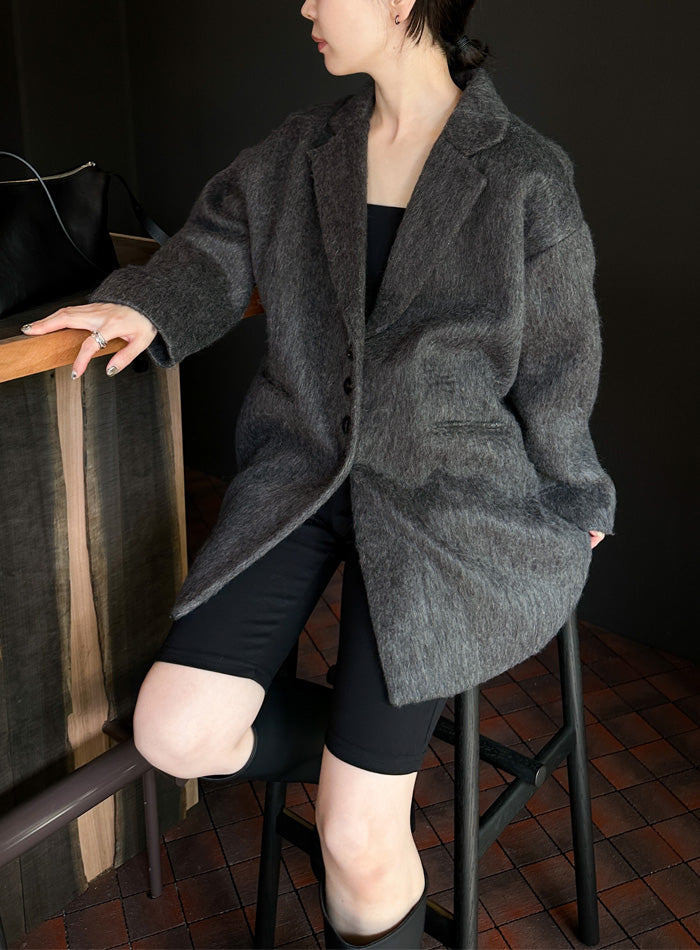 シャギールーズジャケットコート【by SON】