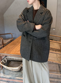 シャギールーズジャケットコート【by SON】