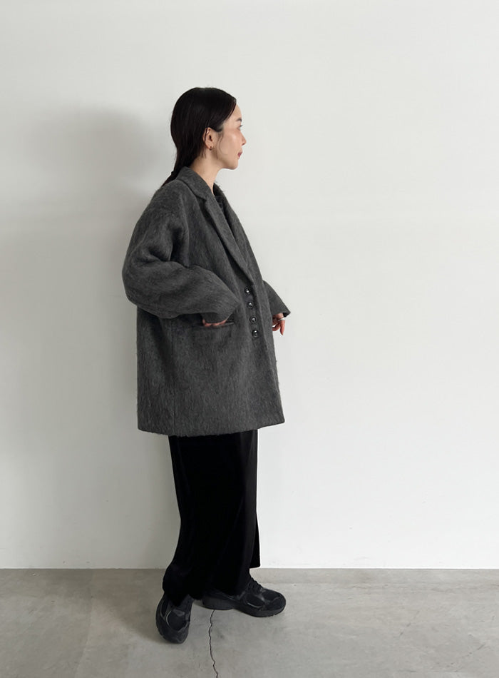 新品タグ付き セレクトモカ by son シャギールーズジャケットMOCA シャギールーズジャケットコート【by SON】 – SELECT MOCA