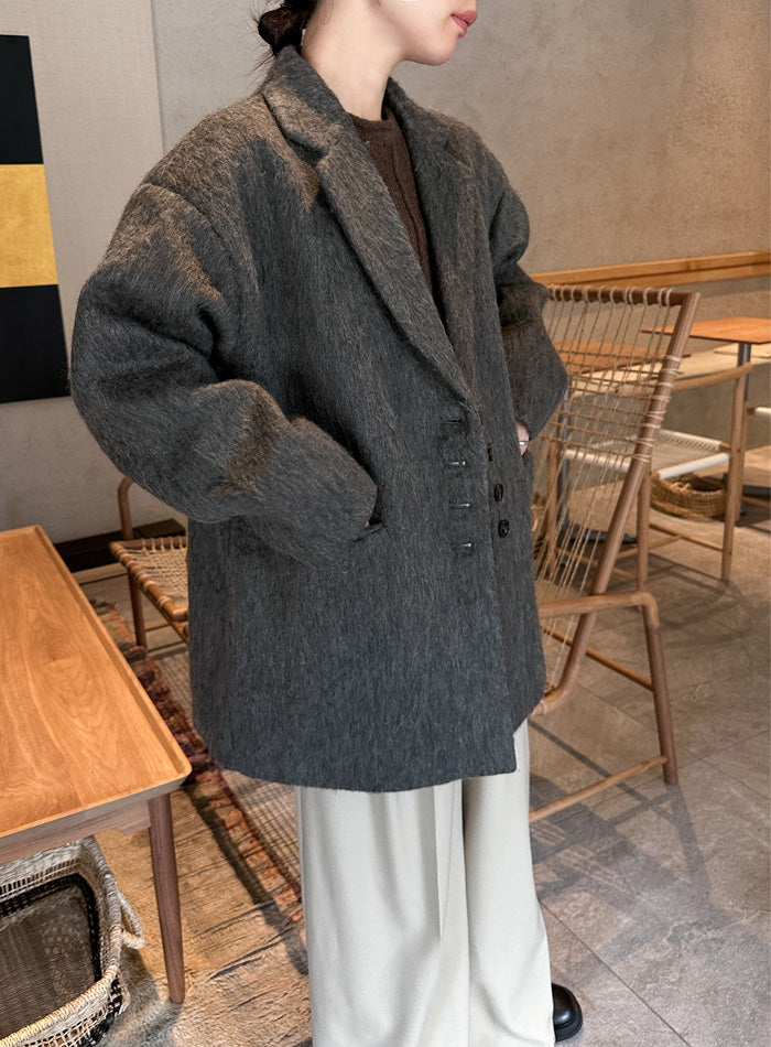 シャギールーズジャケットコート【by SON】