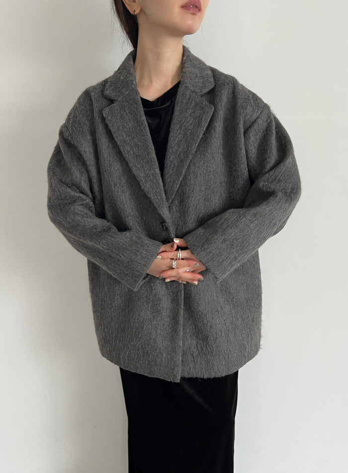シャギールーズジャケットコート【by SON】 – SELECT MOCA