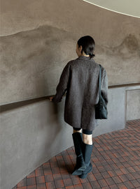 シャギールーズジャケットコート【by SON】