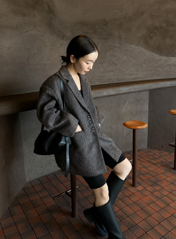 シャギールーズジャケットコート【by SON】