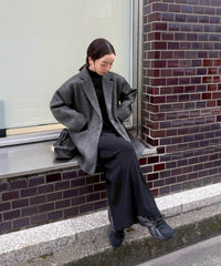 【サイズ展開あり】フィンガースリーブプチハイリブワンピース【by SON】