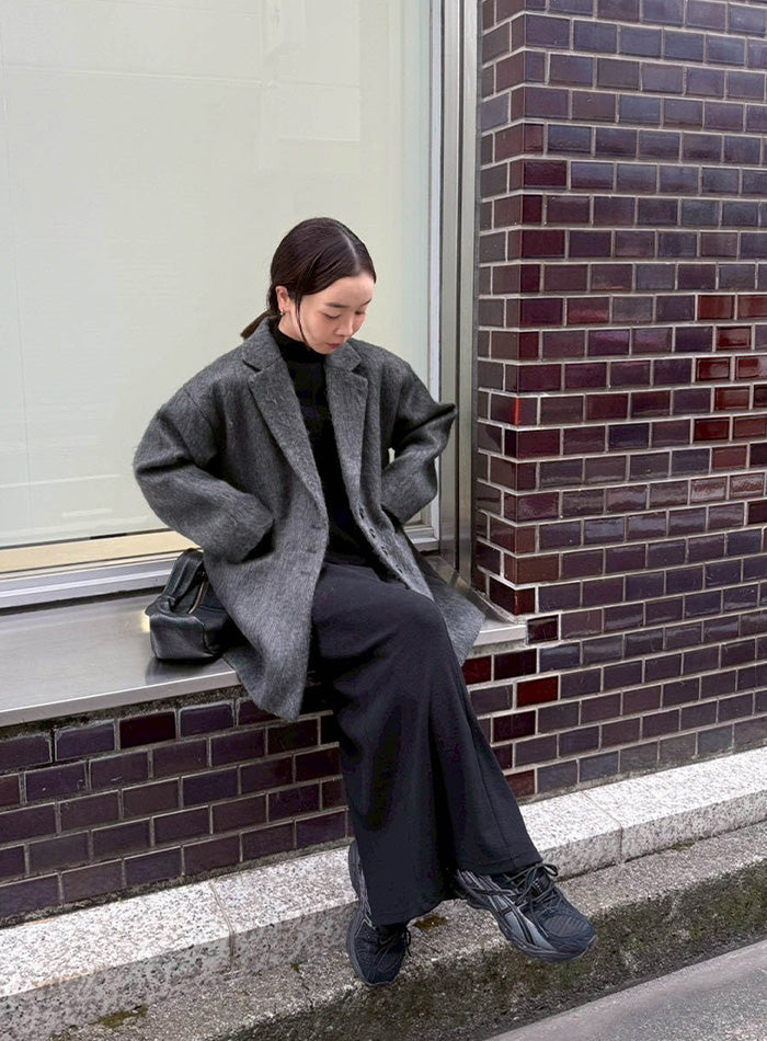 【サイズ展開あり】フィンガースリーブプチハイリブワンピース【by SON】