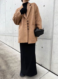 シャギールーズジャケットコート【by SON】