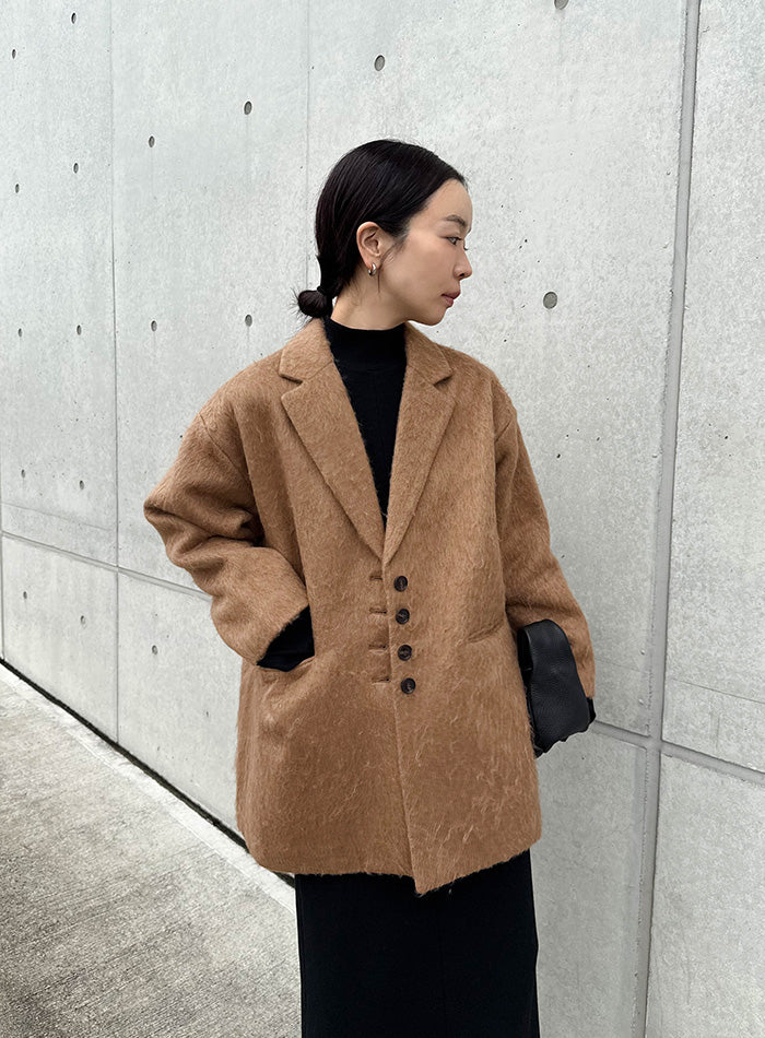 シャギールーズジャケットコート【by SON】