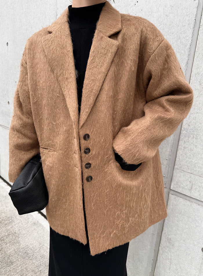 シャギールーズジャケットコート【by SON】