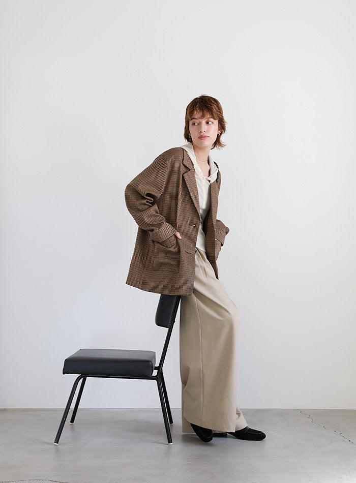 チェック柄テーラードジャケット – SELECT MOCA