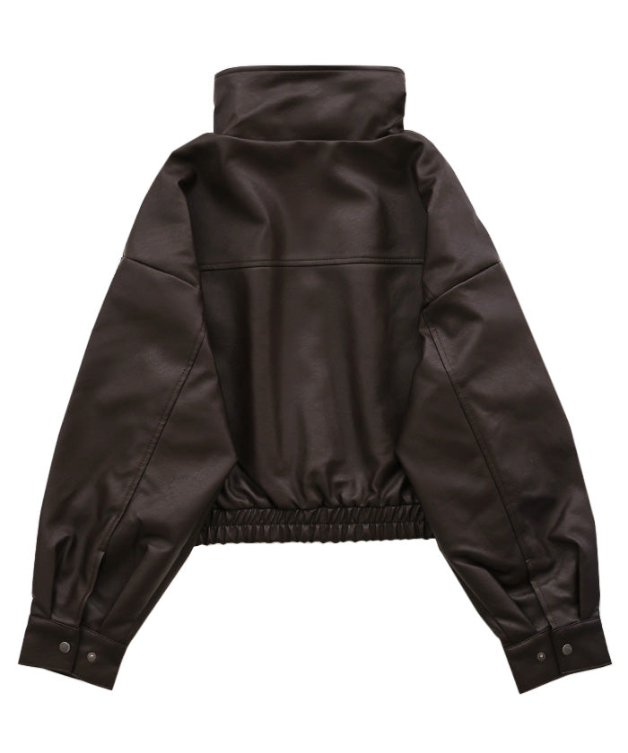 フェイクレザーショートブルゾン – SELECT MOCA
