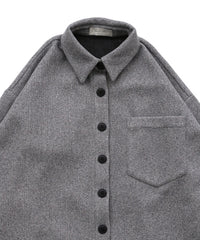 フェイクウールシャツジャケット