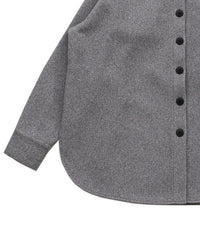 フェイクウールシャツジャケット