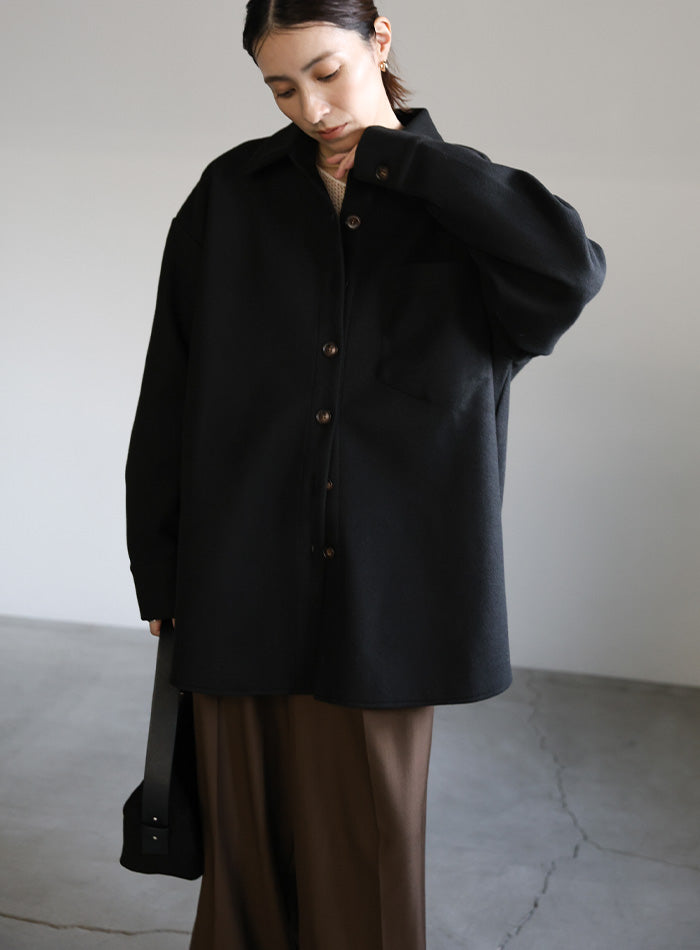 フェイクウールシャツジャケット – SELECT MOCA