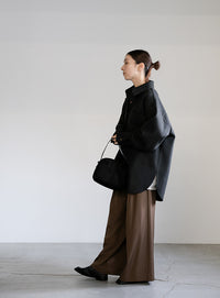 フェイクウールシャツジャケット