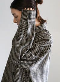 フェイクウールシャツジャケット